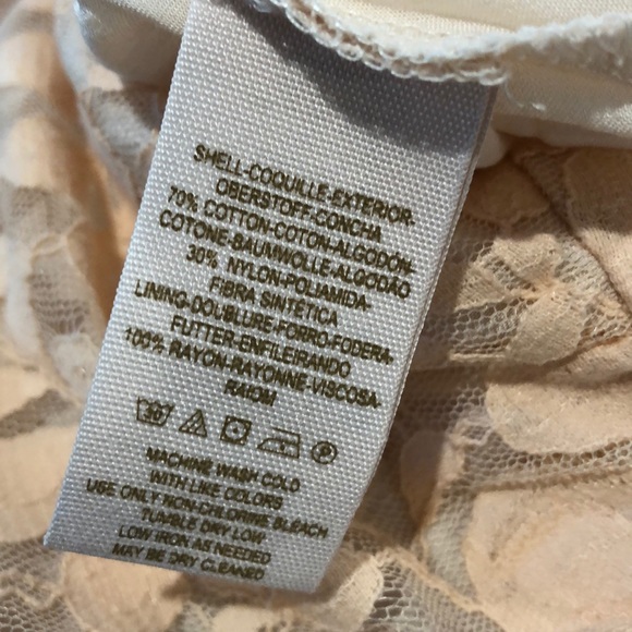 Free people peach lace fit flare dress - Picture 9 of 9